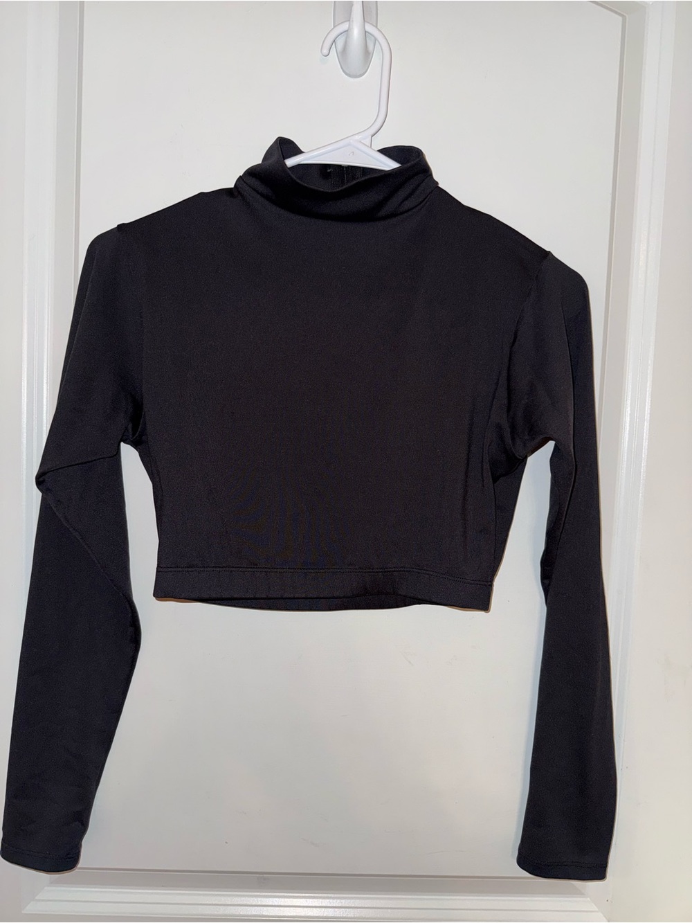 Varsity Cheer Black Mock Neck Turtleneck w/Zipper Size Adult Large